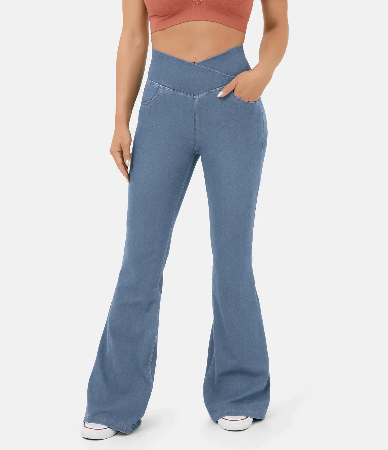 Heidi-Mode | Crossover Jeans mit Hoher Taille - Image 2