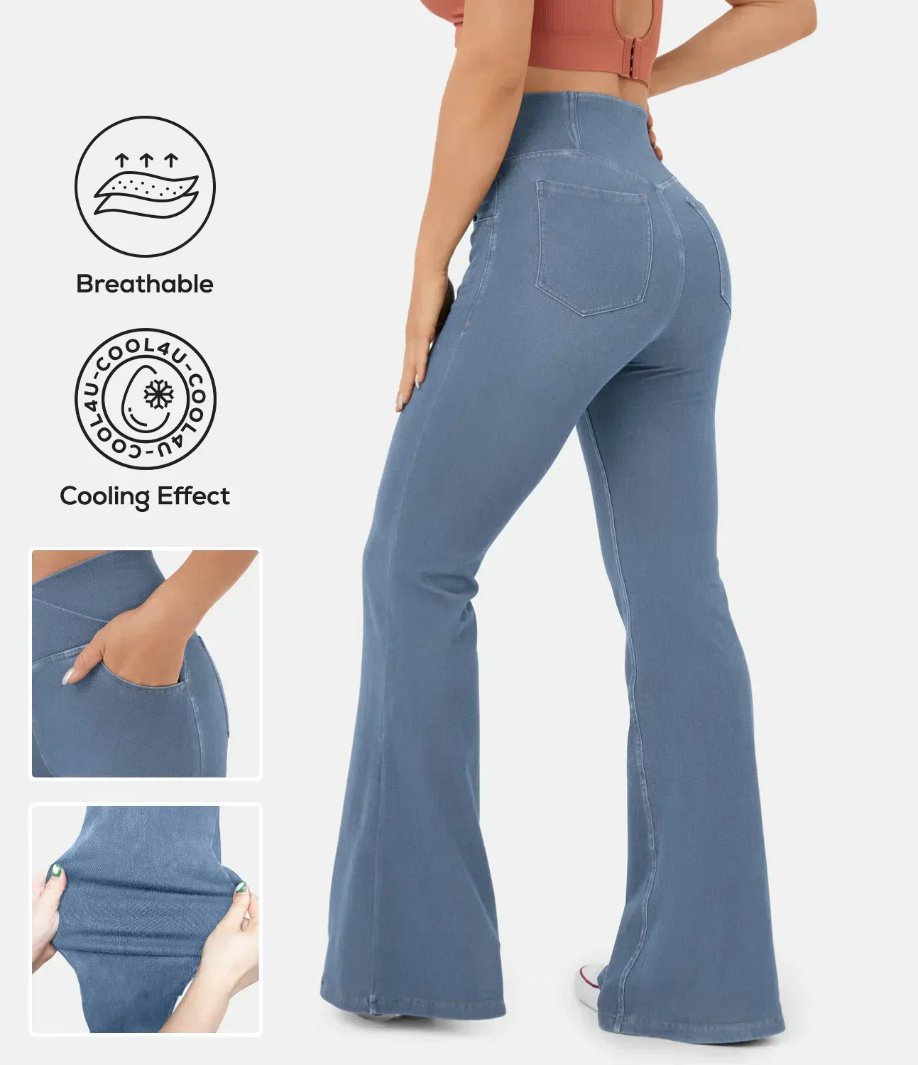 Heidi-Mode | Crossover Jeans mit Hoher Taille - Image 3