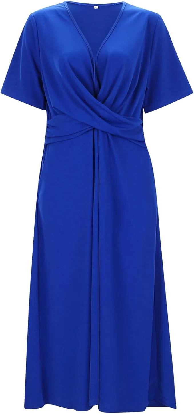 Heidi-Mode | Crossover Midikleid für Damen - Image 2