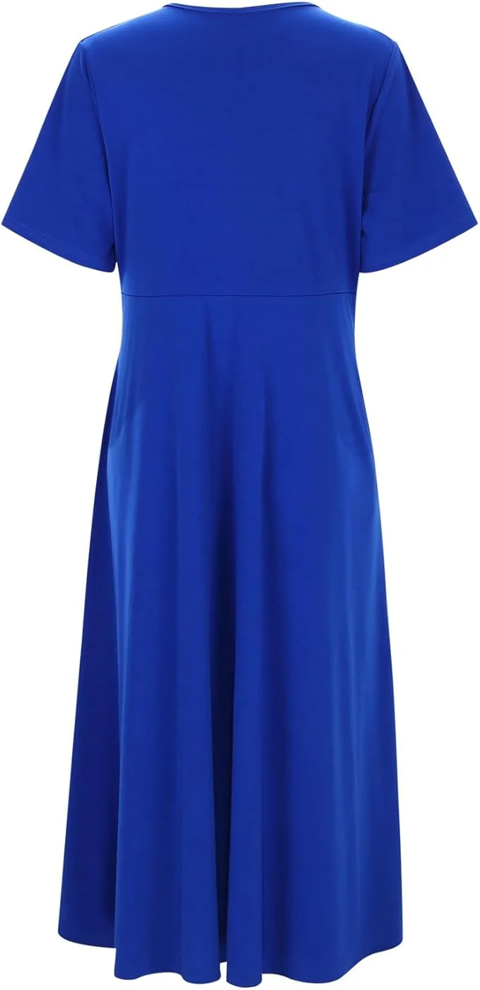 Heidi-Mode | Crossover Midikleid für Damen - Image 3