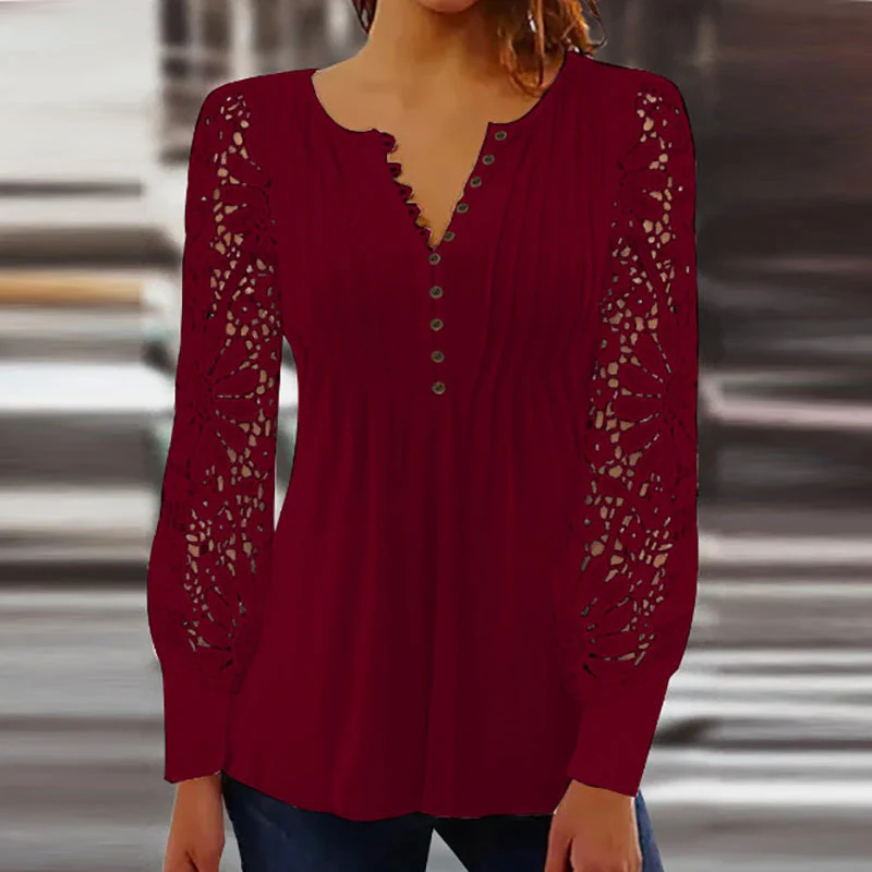 Heidi-Mode | Elegante Bluse mit Langen Ärmeln - Image 3