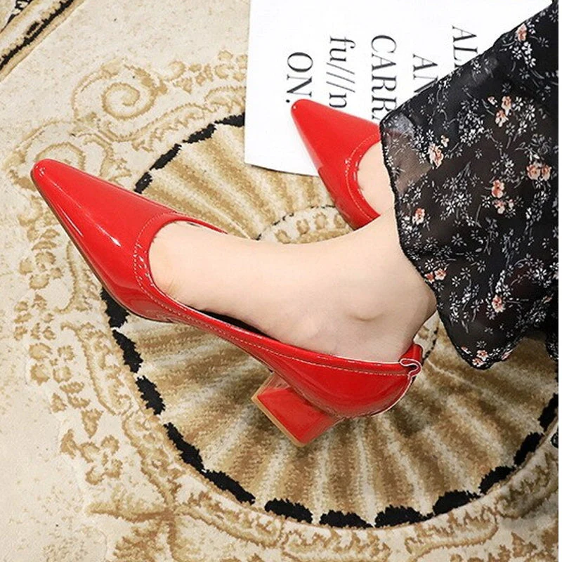 Heidi-Mode | Damen High Heels Spitz Professionelle Ol Damen Schuhe 4.5Cm - Image 2