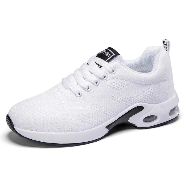 Heidi-Mode | Damen Atmungsaktive Leichte Weiße Laufschuhe - Image 11