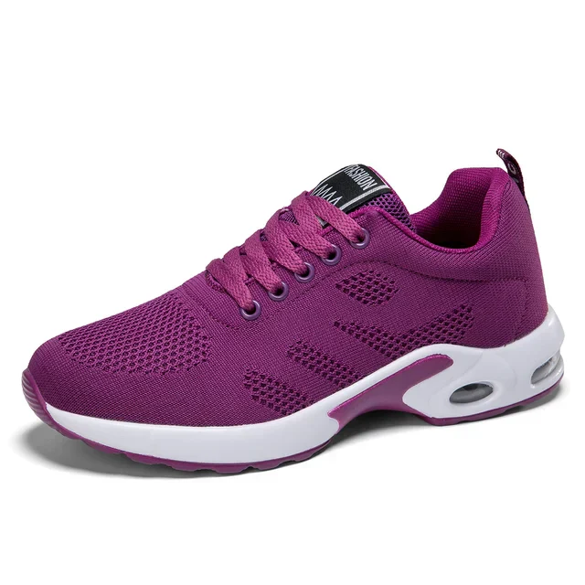 Heidi-Mode | Damen Atmungsaktive Leichte Weiße Laufschuhe - Image 9