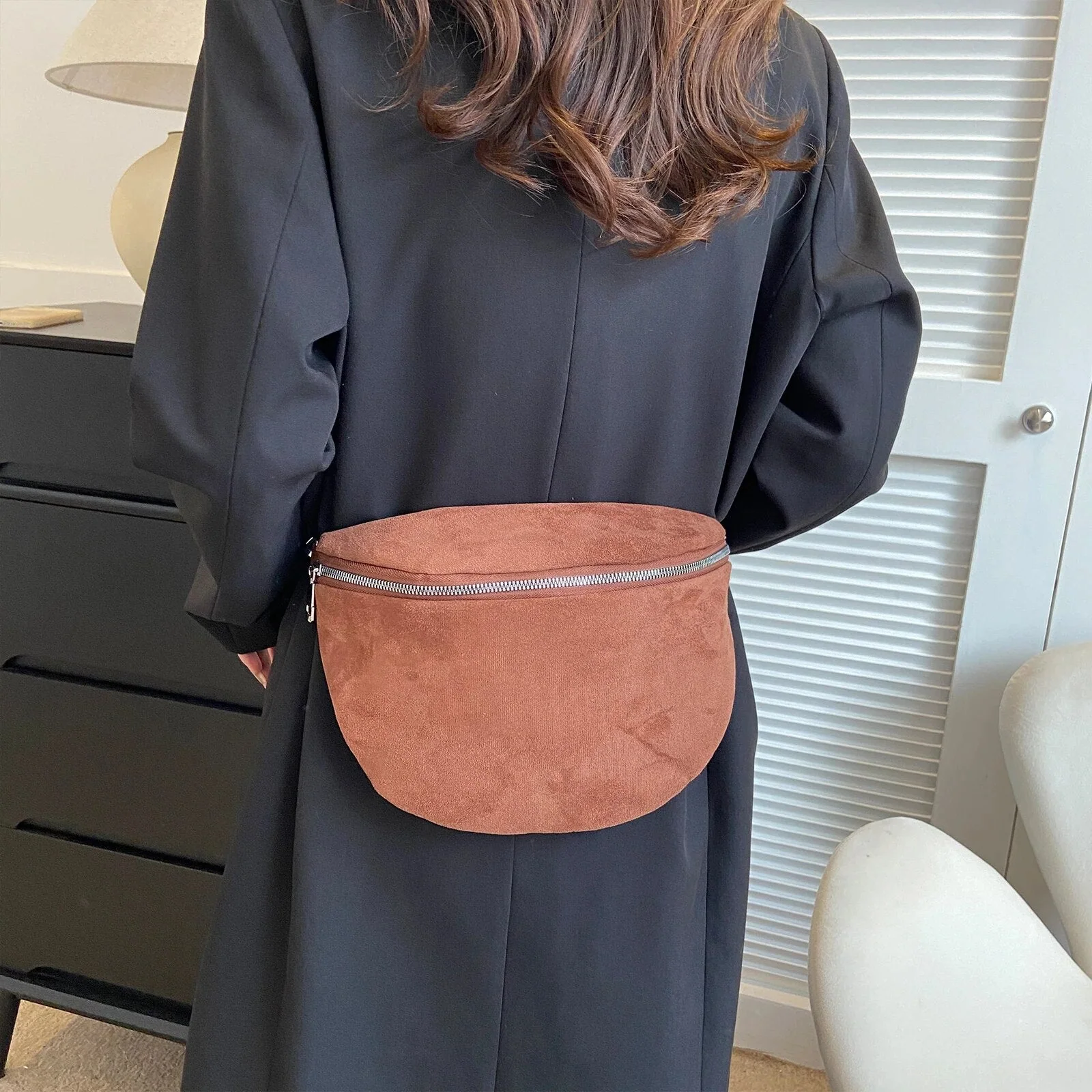 Heidi-Mode | Damen Bauchtasche Schwarz Gürteltasche - Image 3