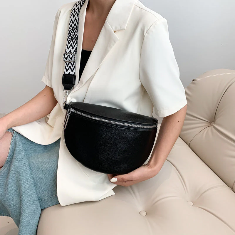 Heidi-Mode | Damen Bauchtasche Schwarz Gürteltasche - Image 6