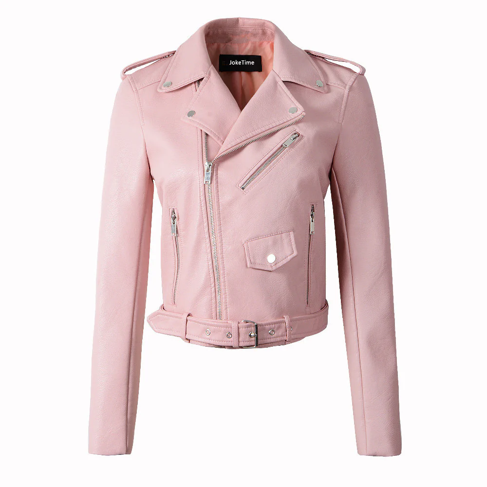 Heidi-Mode | Damen Biker Vegan-lederjacke - Image 2