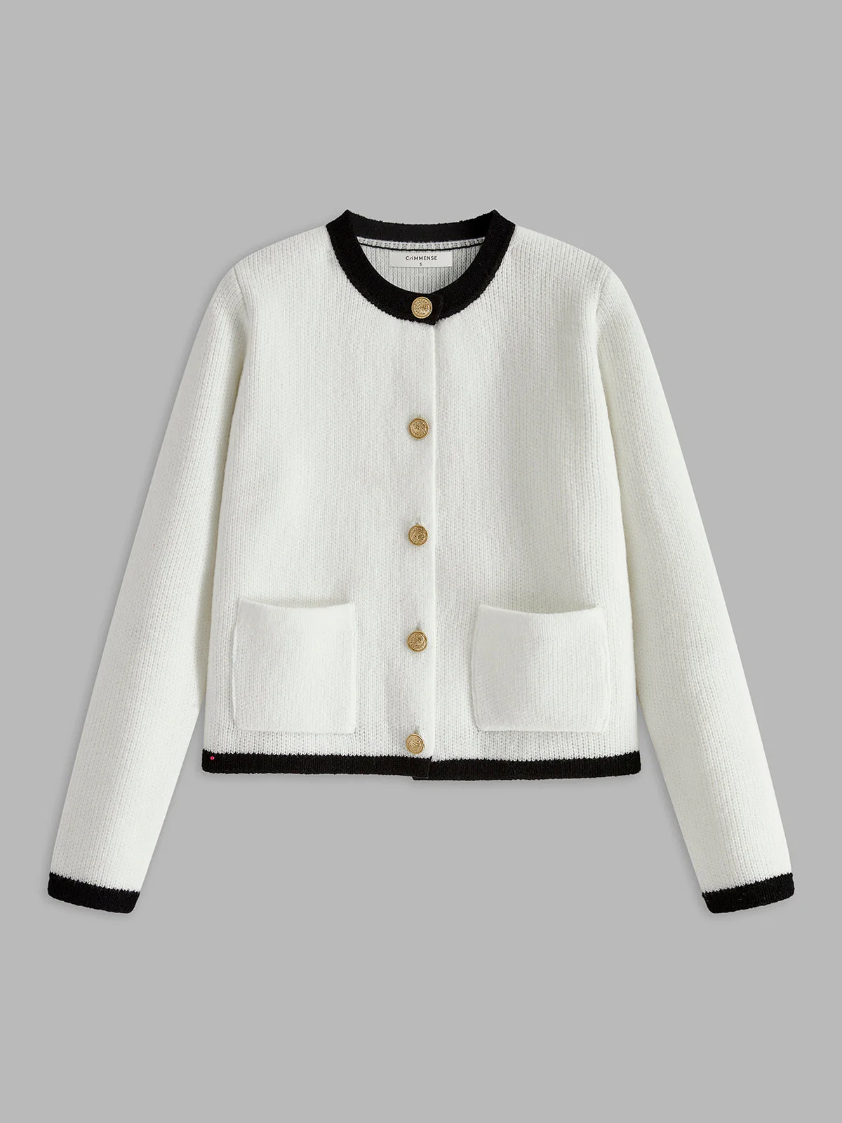 Heidi-Mode | Damen-Cardigan mit Kontrastbesatz - Image 5