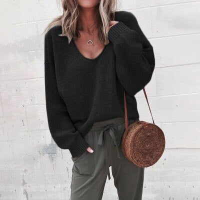 Heidi-Mode | Lässiges V-Ausschnitt Sweatshirt - Image 2