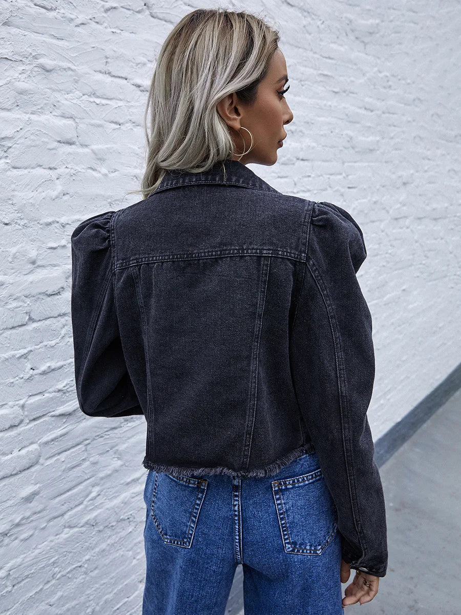 Heidi-Mode | Damen Denim Kurzjacke - Zeitlose Eleganz - Image 4