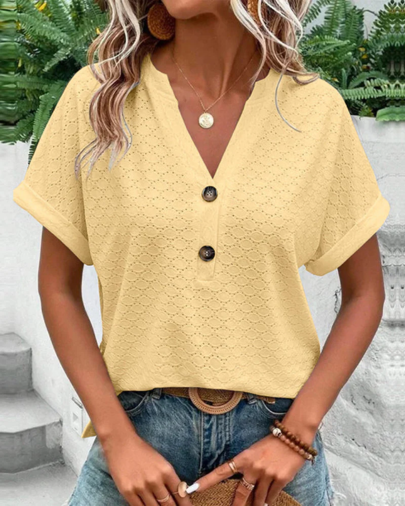 Heidi-Mode | Damen Elegante Bluse mit Kurzarm - Image 5