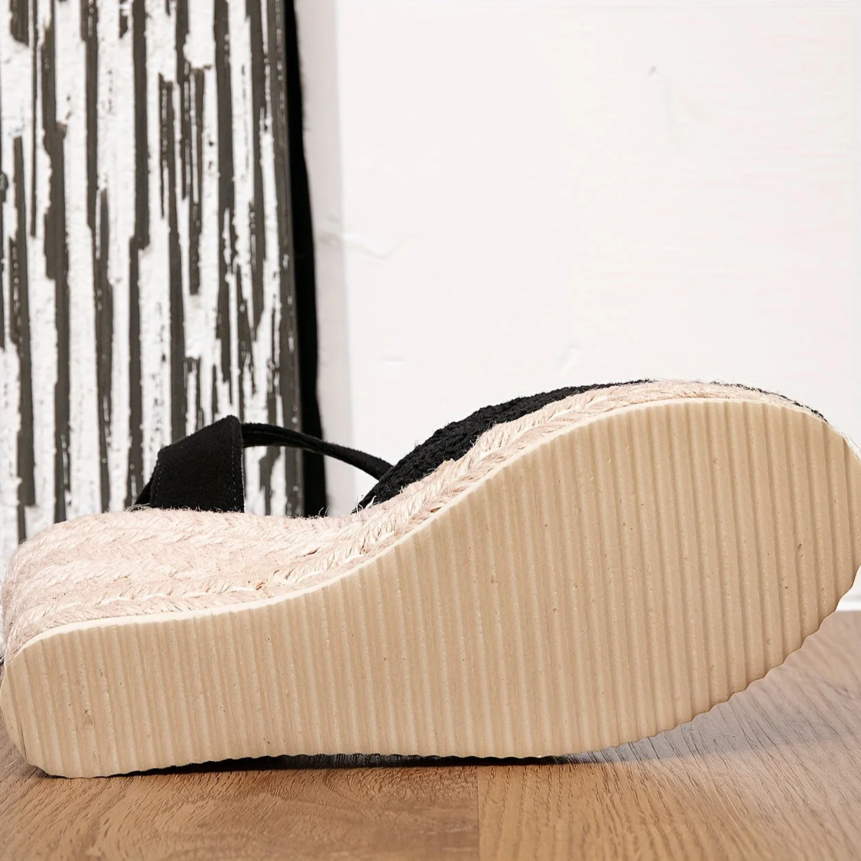 Heidi-Mode | Damen Espadrille Keilabsatz Sandalen - Image 4