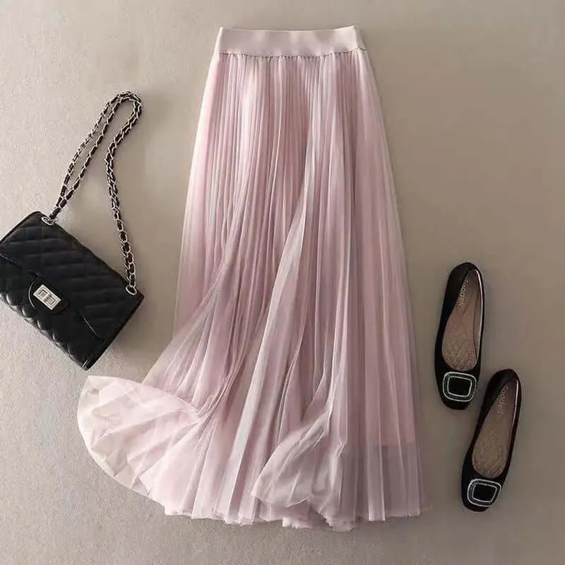 Heidi-Mode | Damen Faltenrock Lang Maxi - Image 2