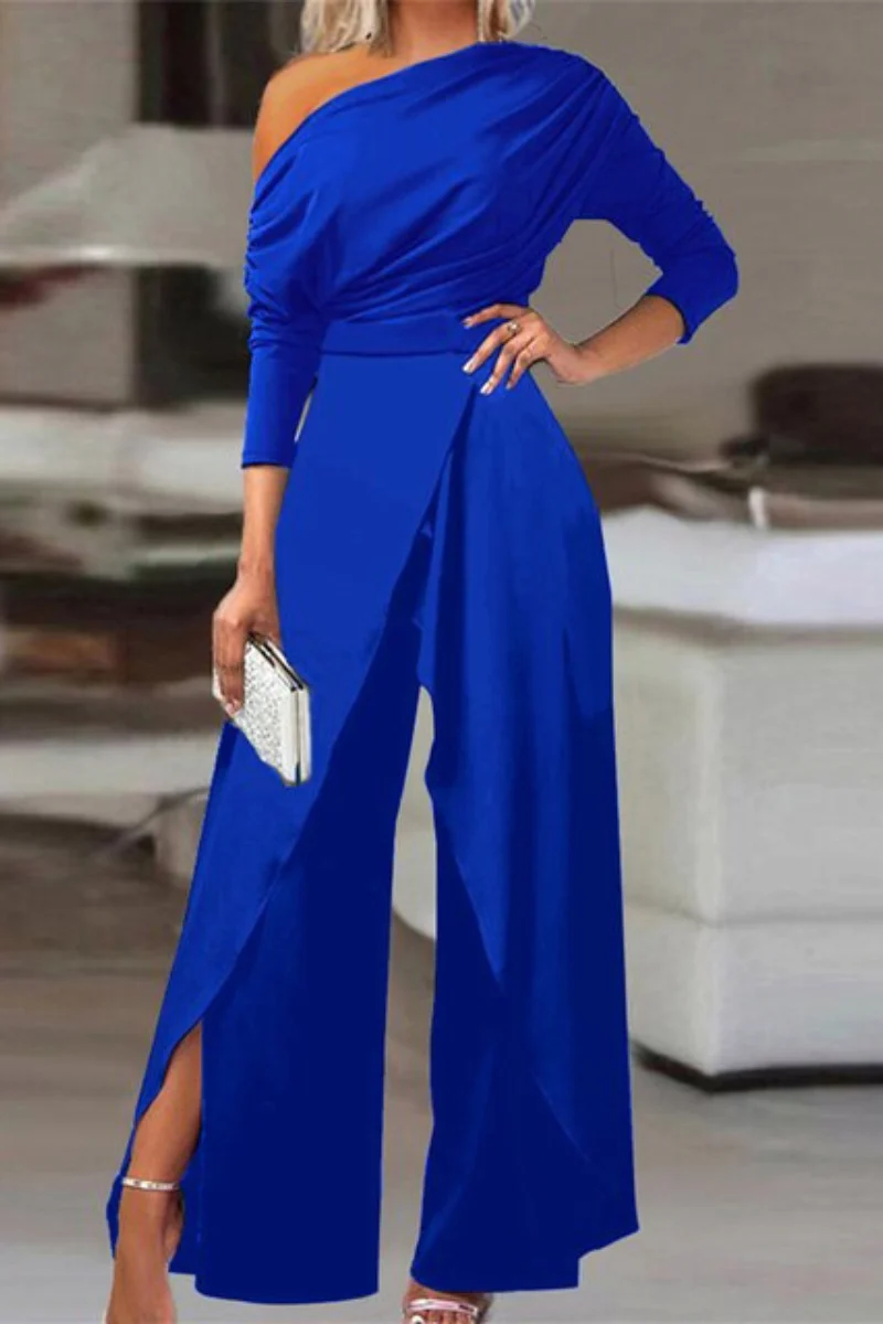 Heidi-Mode | Damen Festlich Jumpsuit Weiß - Image 3