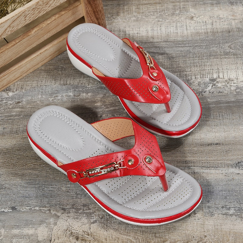 Heidi-Mode | Damen Flipflops mit Ergonomischem Fußbett - Image 6