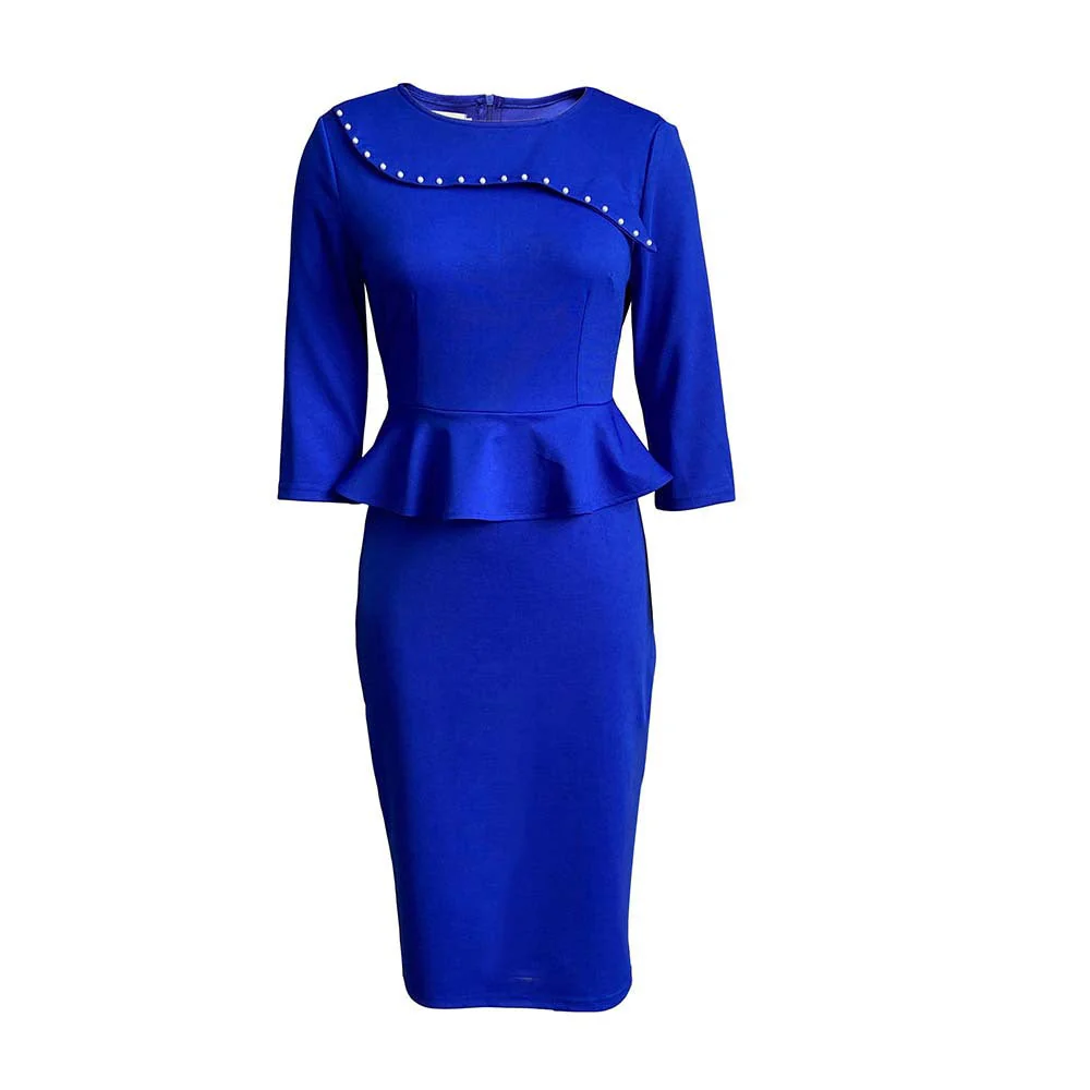 Heidi-Mode | Damenformelles Peplum-Top und Bleistiftrock-Set - Image 7