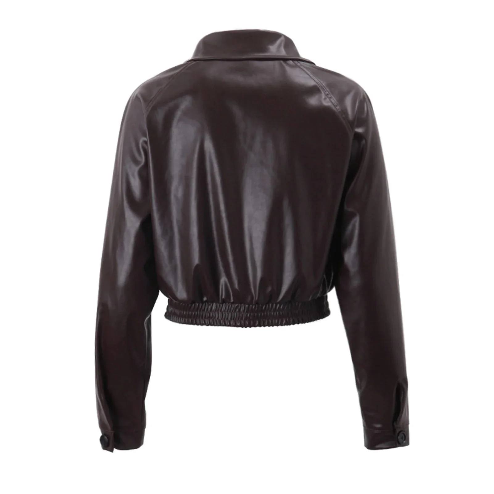 Heidi-Mode | Damen Kurze Kunstlederjacke - Image 3