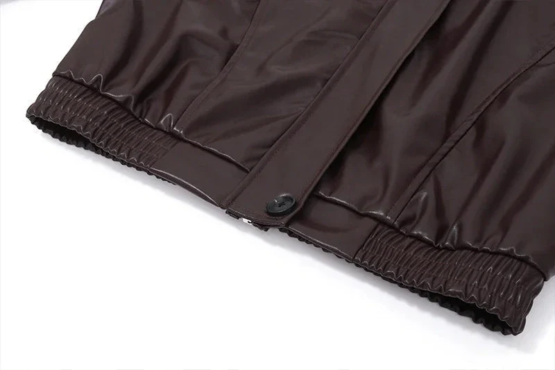 Heidi-Mode | Damen Kurze Kunstlederjacke - Image 5