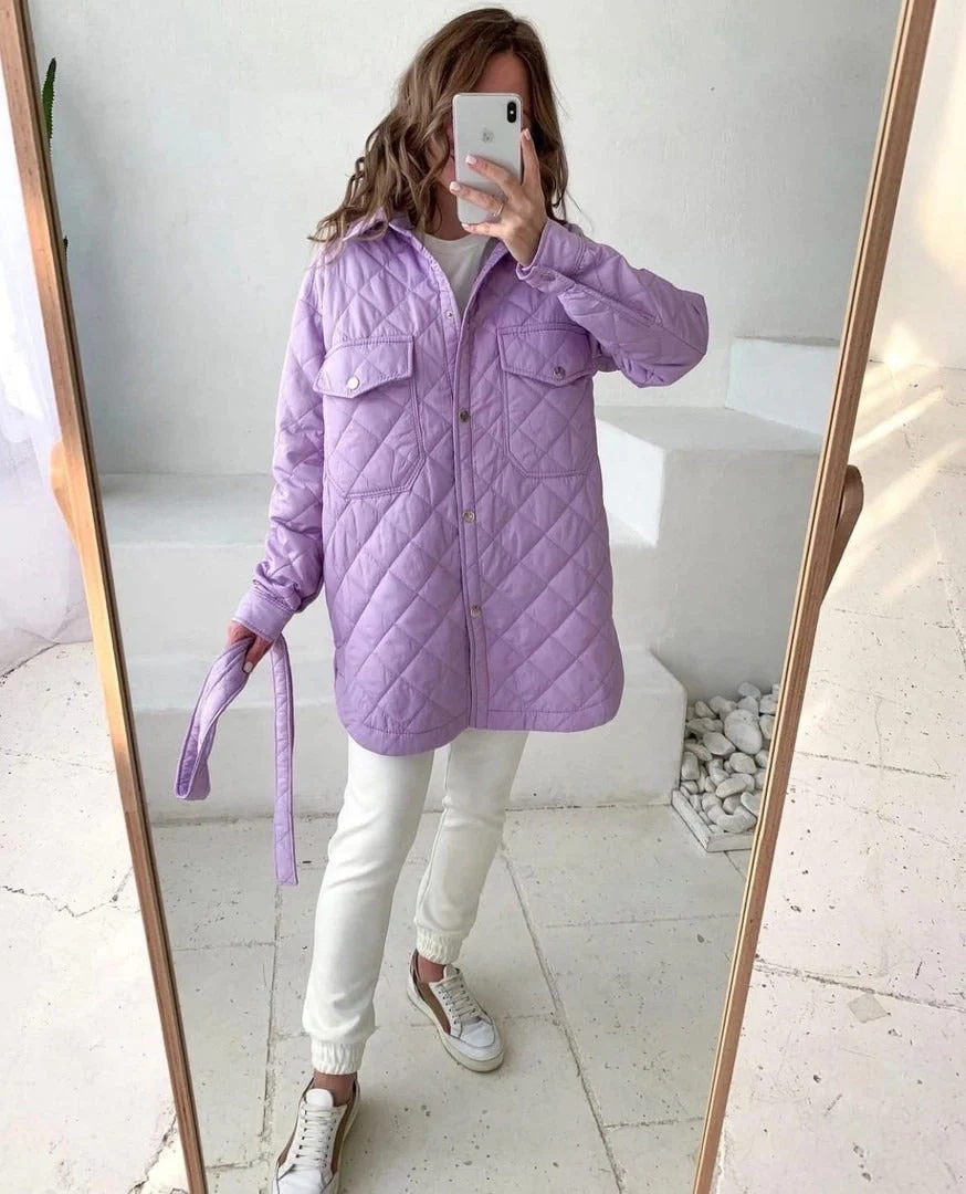 Heidi-Mode | Damen Gepolsterter Mantel Trenchcoat - Image 8