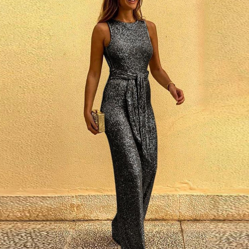 Heidi-Mode | Damen Glitzer Jumpsuit - Image 3