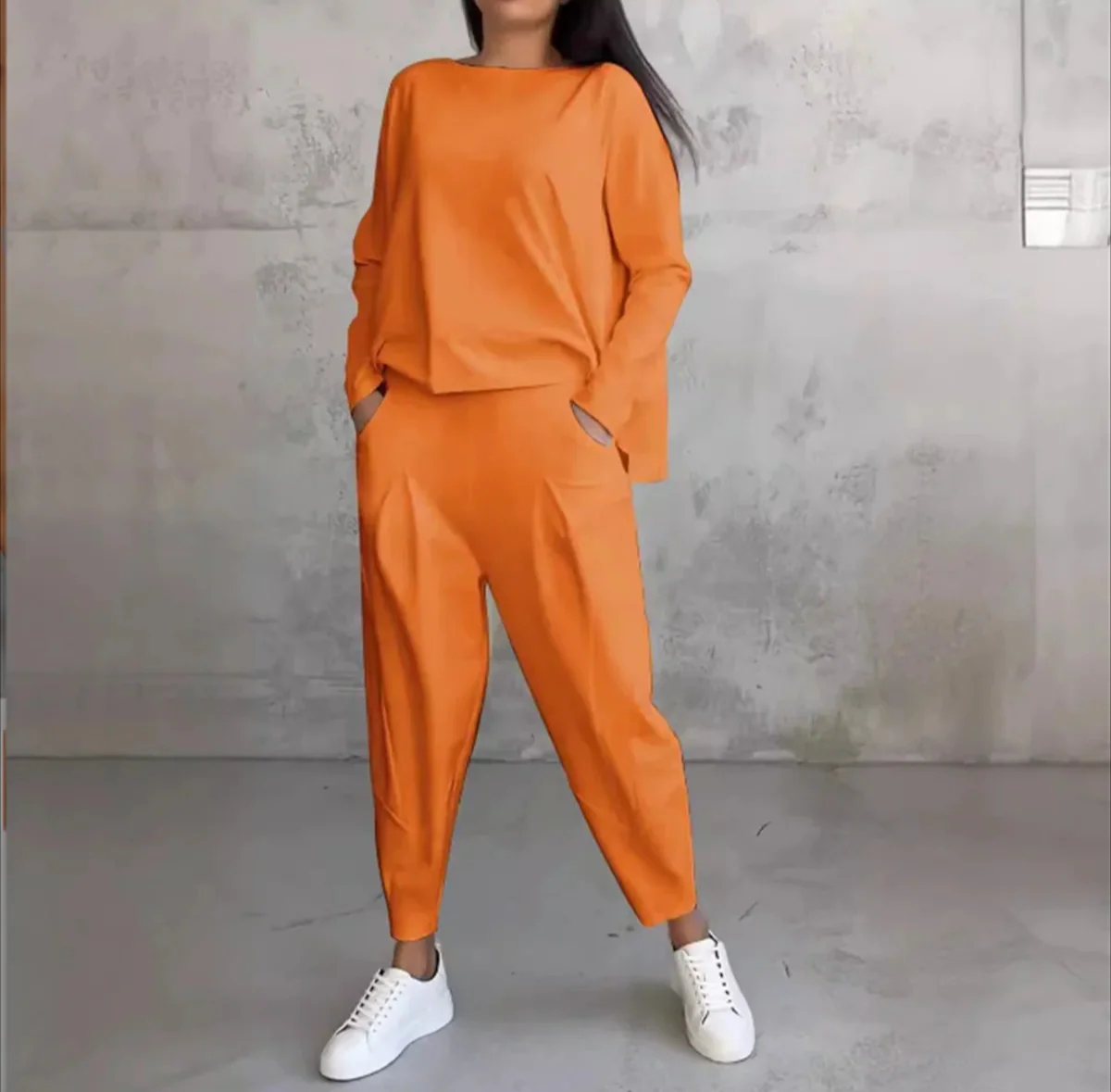 Heidi-Mode | Damen Hausanzug mit Langarm Oberteil und Lockerer Passform, Zweiteiler - Image 8