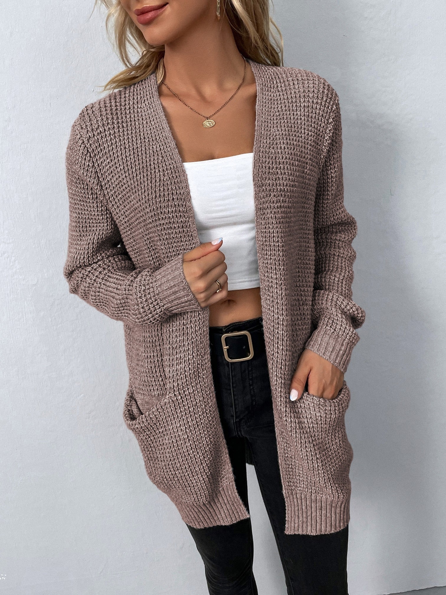 Heidi-Mode | Damen Heidi-Mode | mit Langen Ärmeln, Offener Front und Taschen - Image 4