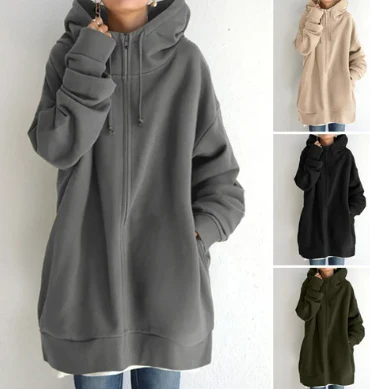 Heidi-Mode | Damen-Hoodie mit Reißverschluss für Herbst/Winter - Image 3
