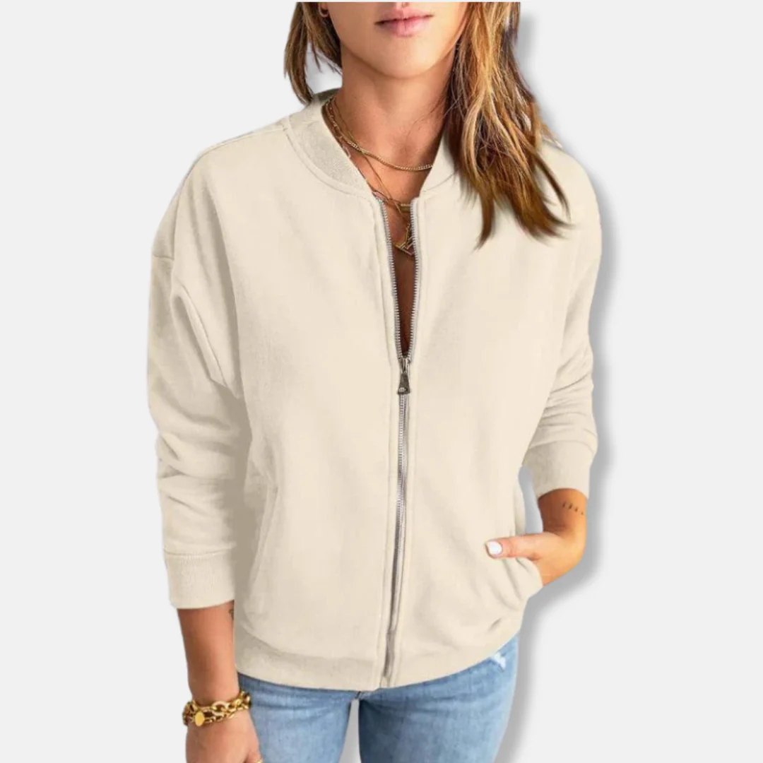 Heidi-Mode | Jacke - Leicht - Lässige Passform - Reißverschluss - Rippenbündchen - Lässiger Look - Image 3