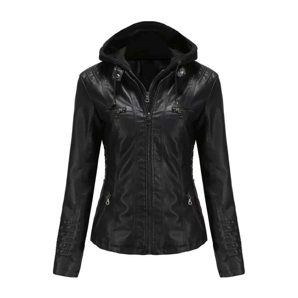 Heidi-Mode | Damen Jacke Stylisches Design, Bequeme Passform mit Taschen und Kapuze - Image 4