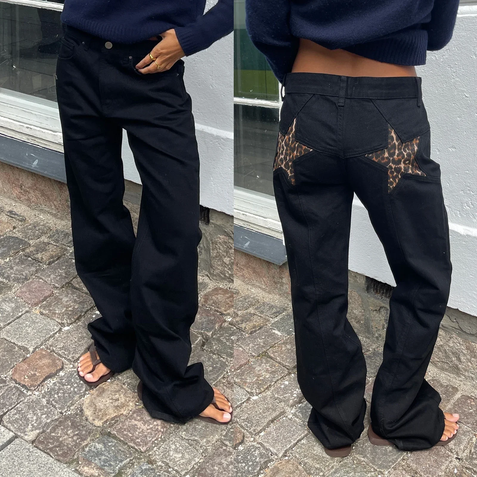 Heidi-Mode | Damen Jeans mit Sternmuster - Image 6