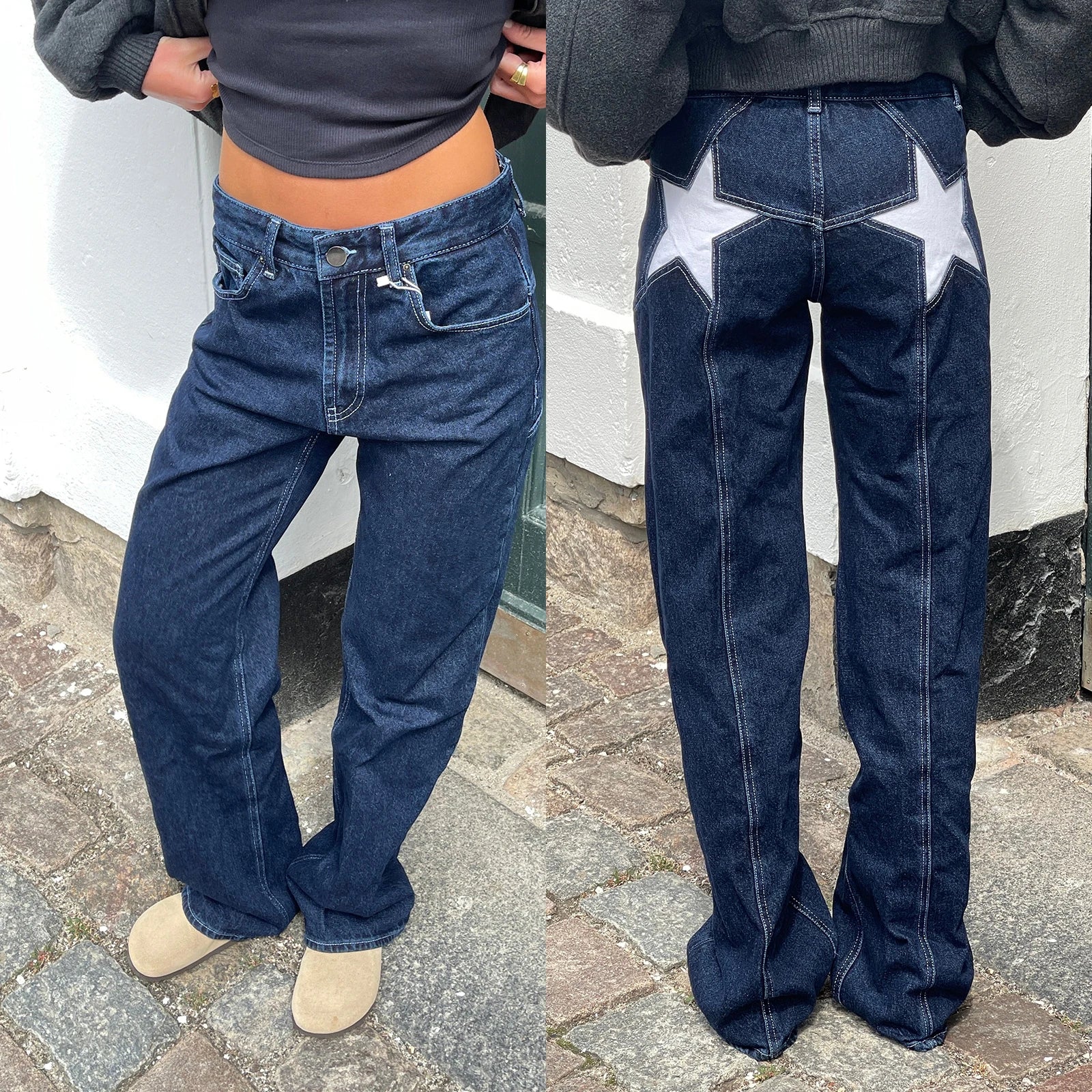 Heidi-Mode | Damen Jeans mit Sternmuster - Image 9