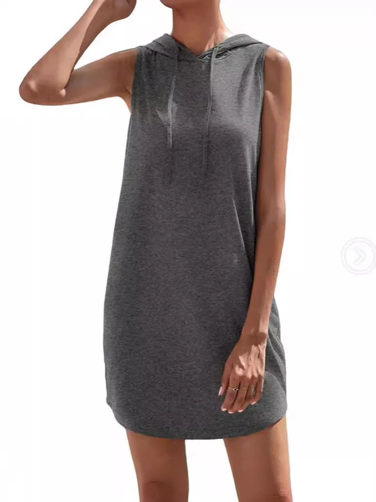 Damen Kapuzenkleid Aus Atmungsaktivem Jersey-Material Heidi-Mode - Image 2
