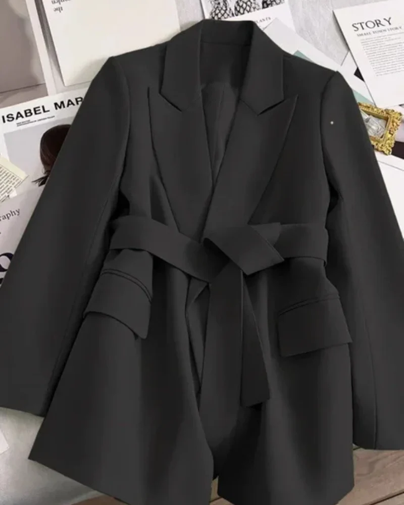 Heidi-Mode | Damen Klassisch Trenchcoat Schwarz Jacke
