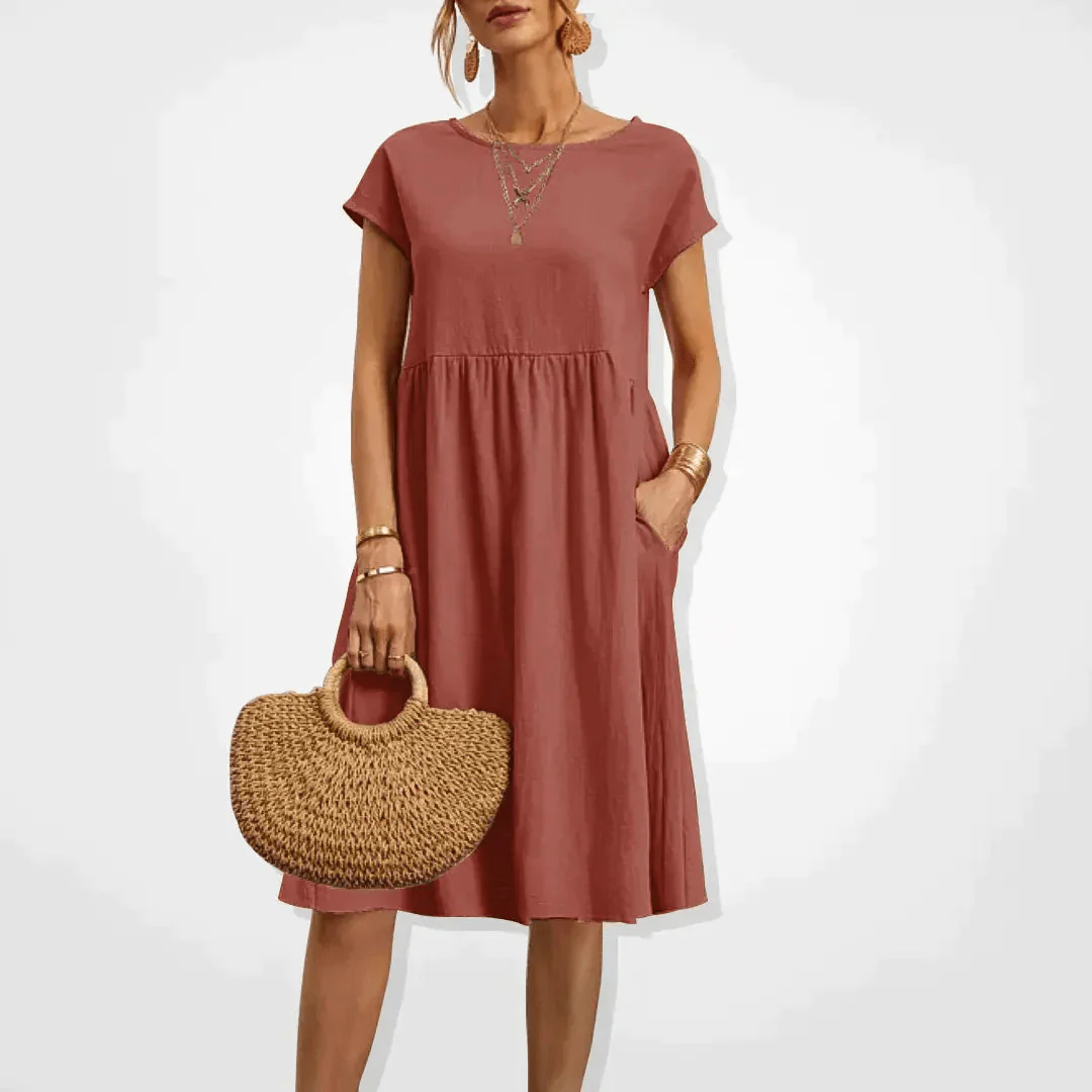 Heidi-Mode | Damen Kleid Stilvolles Midi Kleid Sommerliche Eleganz - Image 3
