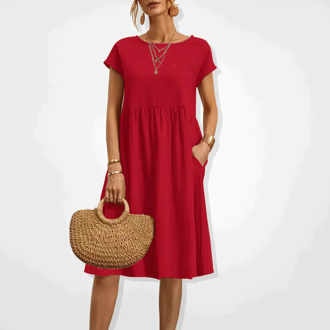 Heidi-Mode | Damen Kleid Stilvolles Midi Kleid Sommerliche Eleganz - Image 4