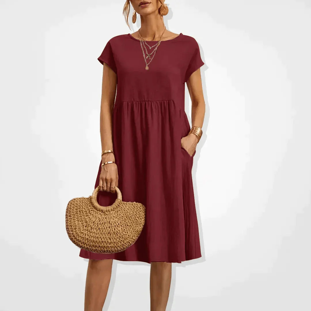 Heidi-Mode | Damen Kleid Stilvolles Midi Kleid Sommerliche Eleganz - Image 5