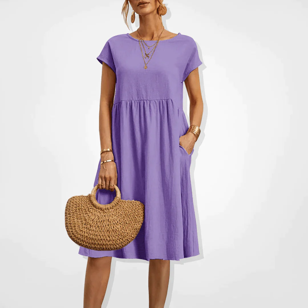 Heidi-Mode | Damen Kleid Stilvolles Midi Kleid Sommerliche Eleganz - Image 6