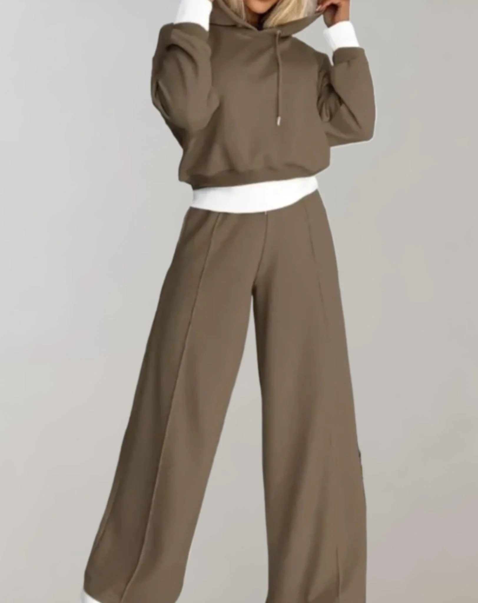 Heidi-Mode | Damen Loungeset mit Kapuze und Weitem Hose - Image 5