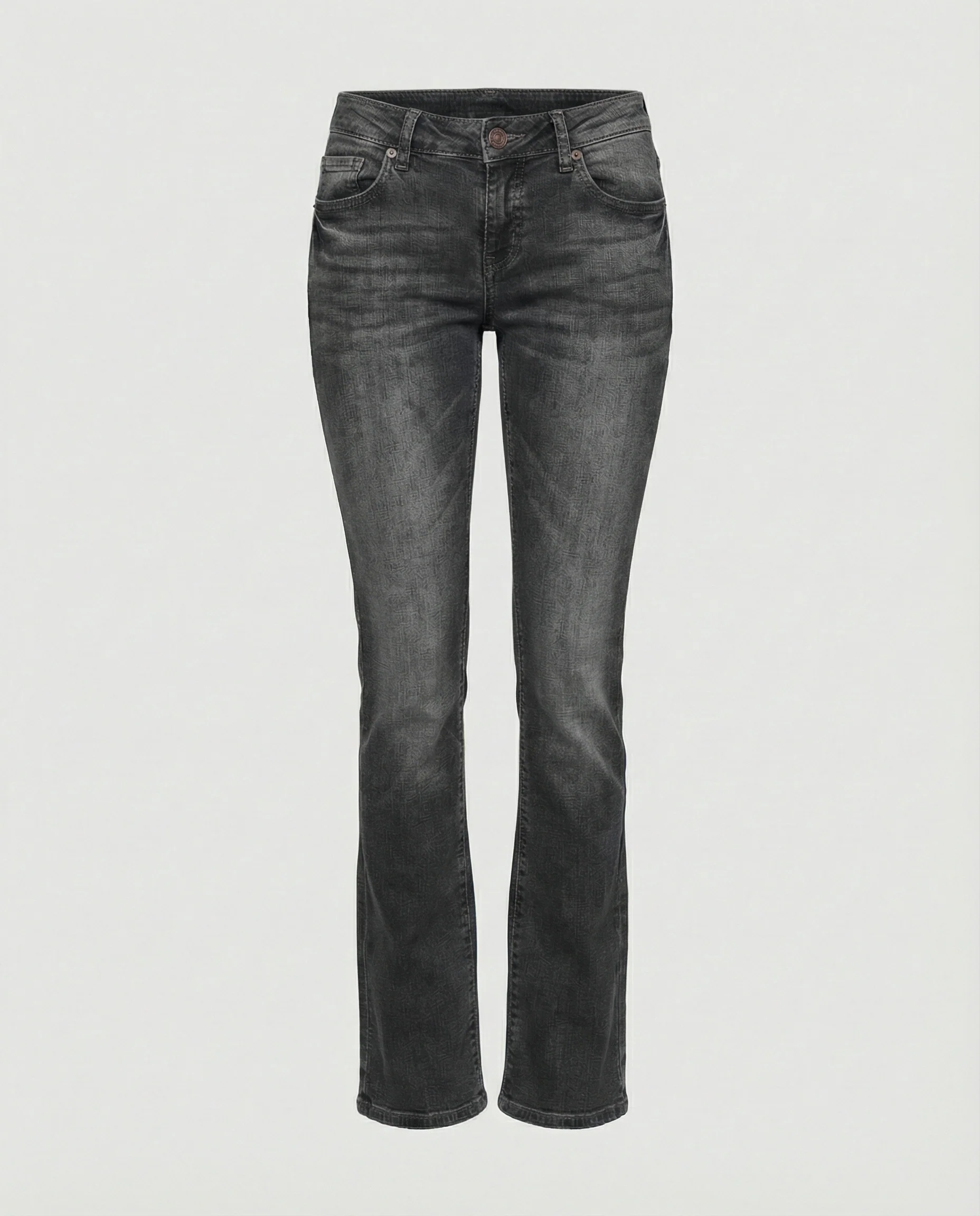 Damen Denim Low-Rise Flared Jeans mit Lässigem Vintage-Look & Ausgestelltem Bein Heidi-Mode - Image 4