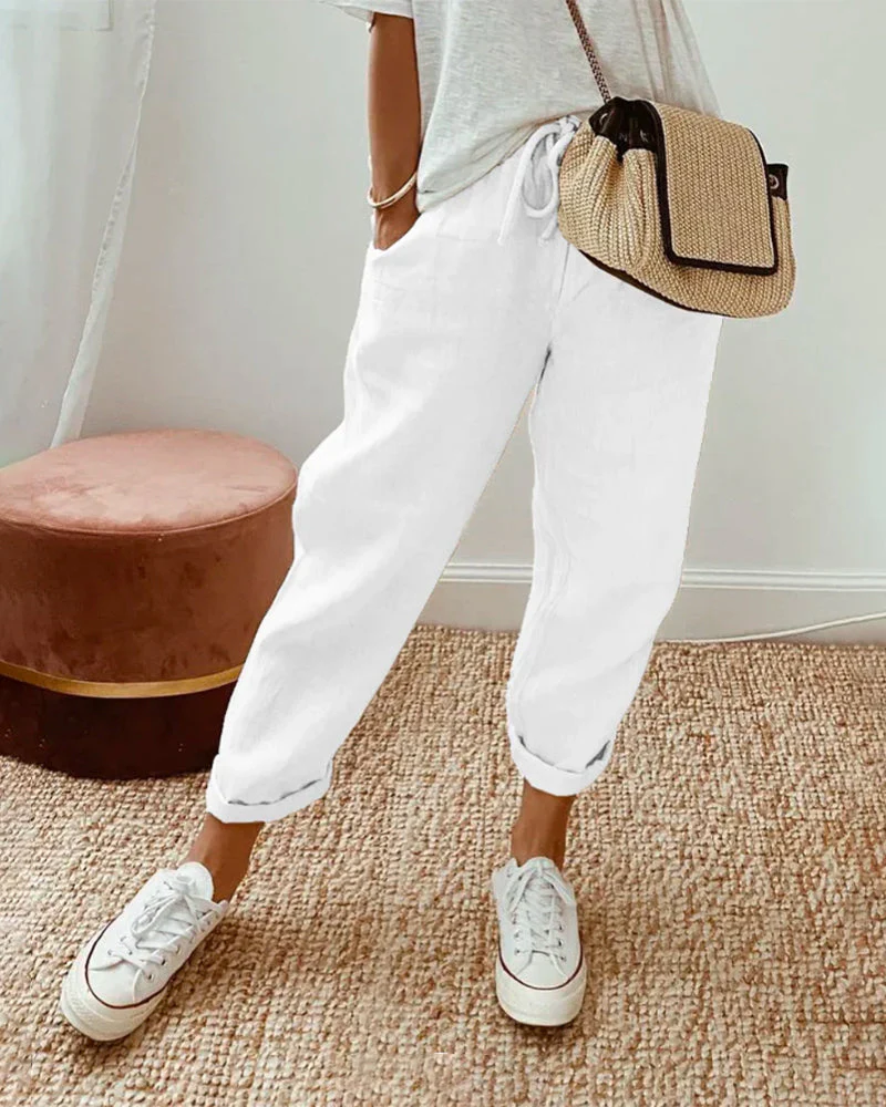 Heidi-Mode | Damen Luftige Hose Gummizug Sommer - Image 2