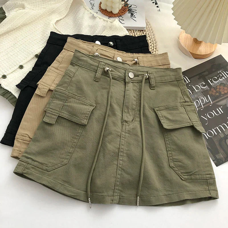 Heidi-Mode | Damen Minirock mit Hoher Taille In A-Linie - Image 2