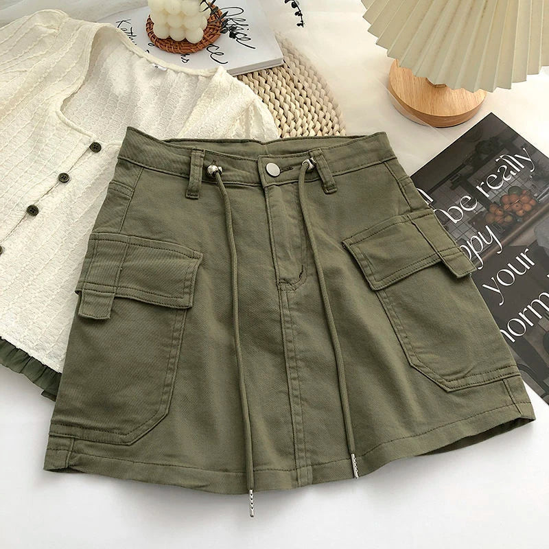 Heidi-Mode | Damen Minirock mit Hoher Taille In A-Linie - Image 4