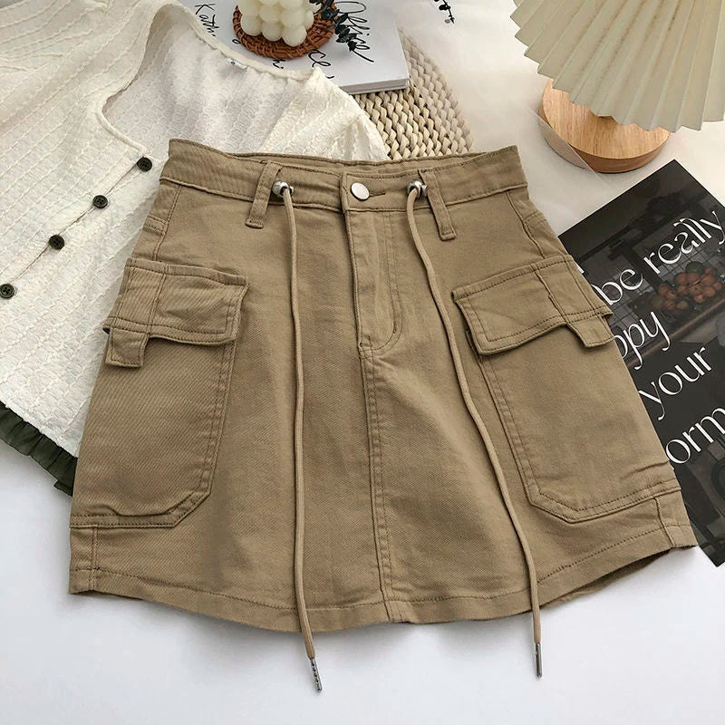 Heidi-Mode | Damen Minirock mit Hoher Taille In A-Linie - Image 6