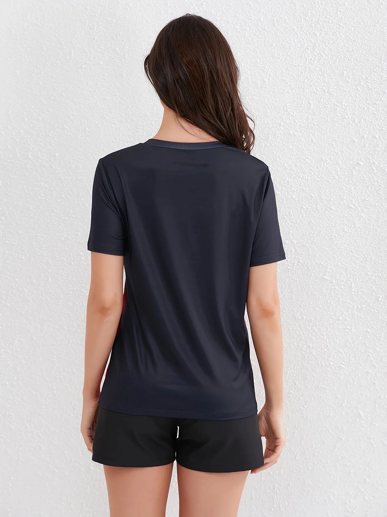 Heidi-Mode | Damen Ombre Sport T-Shirt mit Kurzen Ärmeln - Image 3