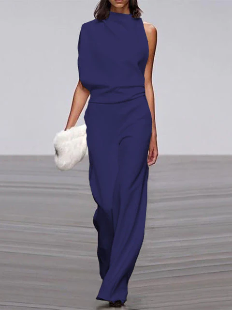 Heidi-Mode | Damen Jumpsuit mit Rundhalsausschnitt, Armellos und Weitem Bein - Image 10