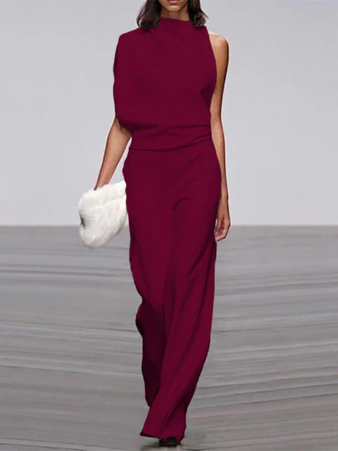 Heidi-Mode | Damen Jumpsuit mit Rundhalsausschnitt, Armellos und Weitem Bein - Image 13