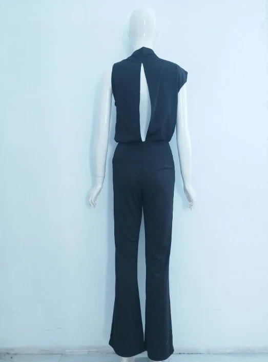 Heidi-Mode | Damen Jumpsuit mit Rundhalsausschnitt, Armellos und Weitem Bein - Image 15