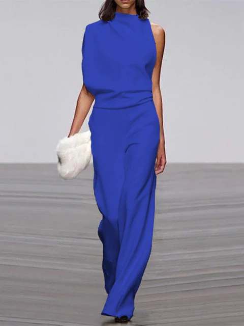 Heidi-Mode | Damen Jumpsuit mit Rundhalsausschnitt, Armellos und Weitem Bein - Image 5