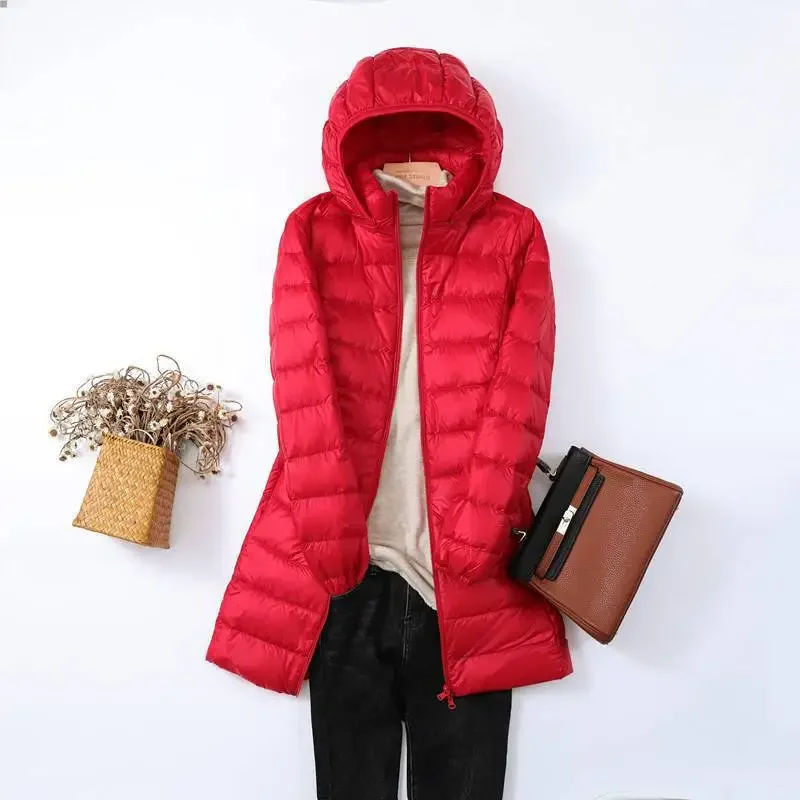Heidi-Mode | Damen Tragbarer Puffer-Mantel mit Abnehmbarer Kapuze - Image 9