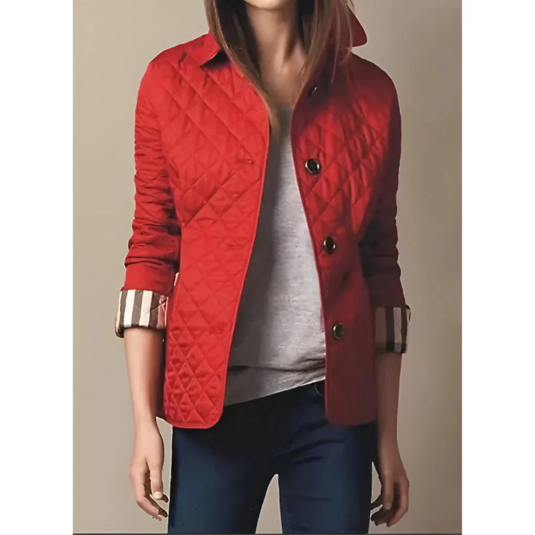 Heidi-Mode | Steppjacke – Taillierte Passform – Diamantmuster – Hüftlänge – Knopfverschluss - Image 6